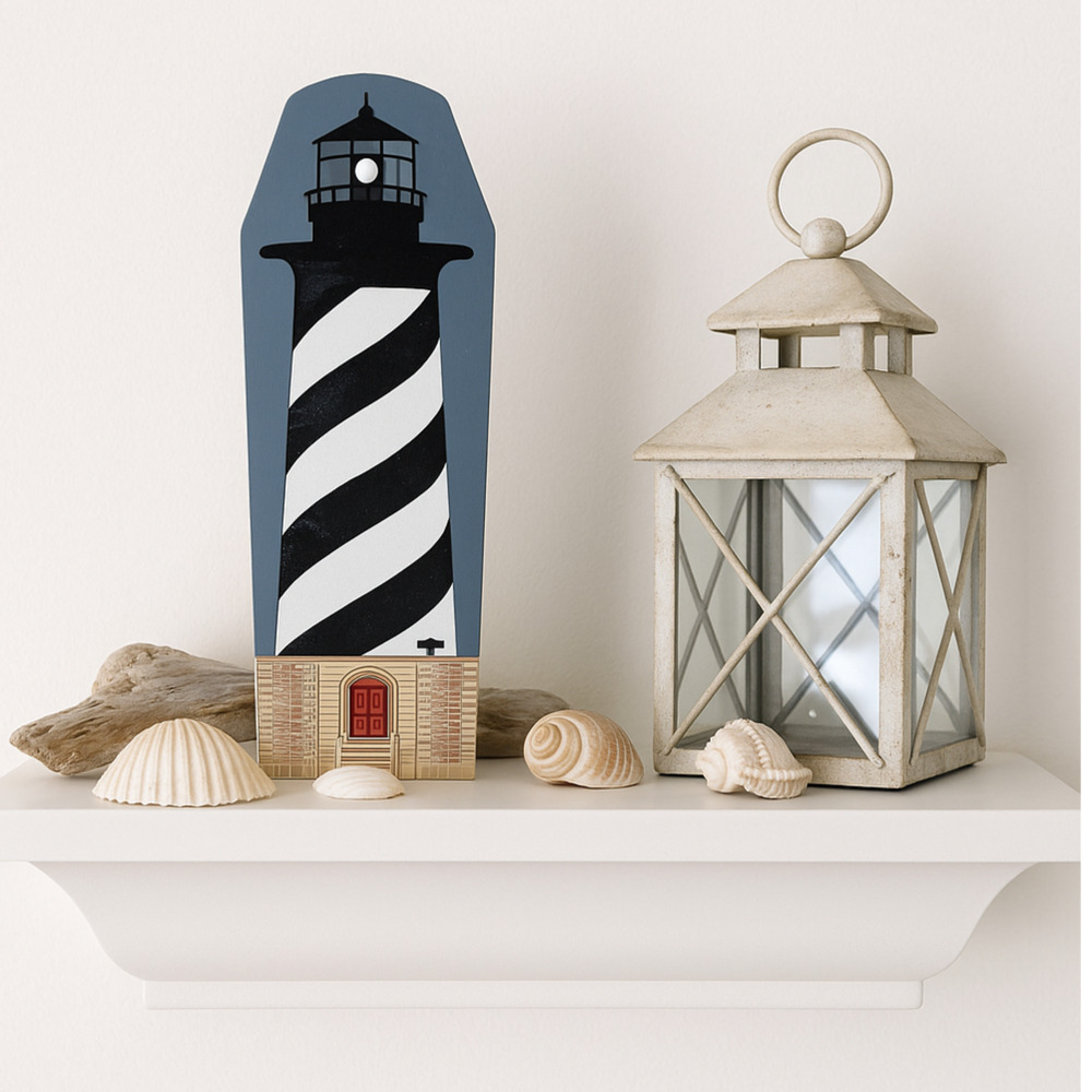 Vintage 1990s Cat’s Meow Cape Hatteras Lighthouse | Retired Nautical Collectible
